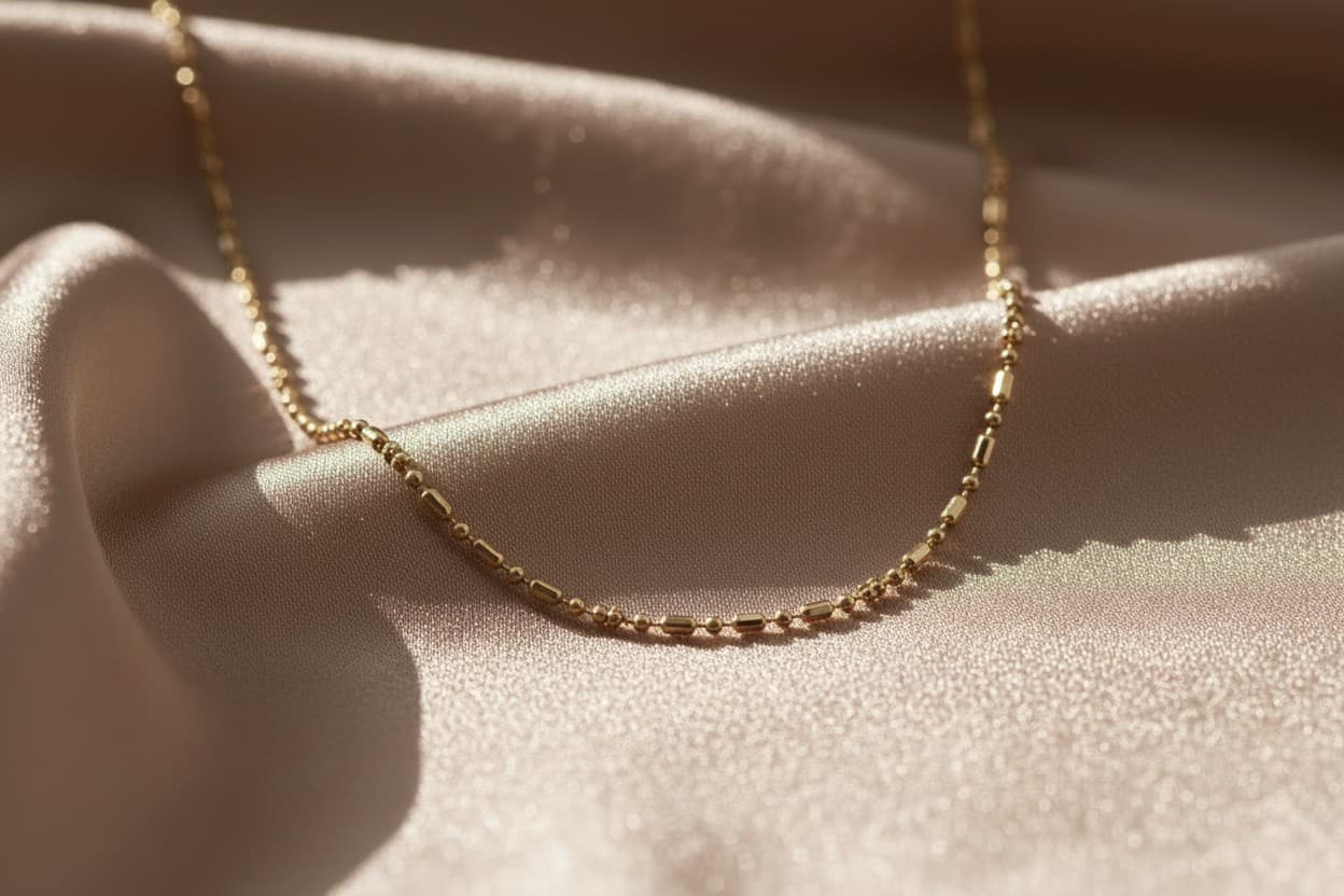Choker Canutilhos e Esferas Dourado — miniatura 2