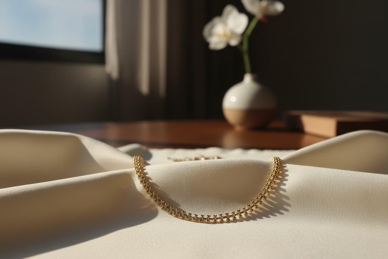 Colar Corações Duplos Dourado — miniatura 2